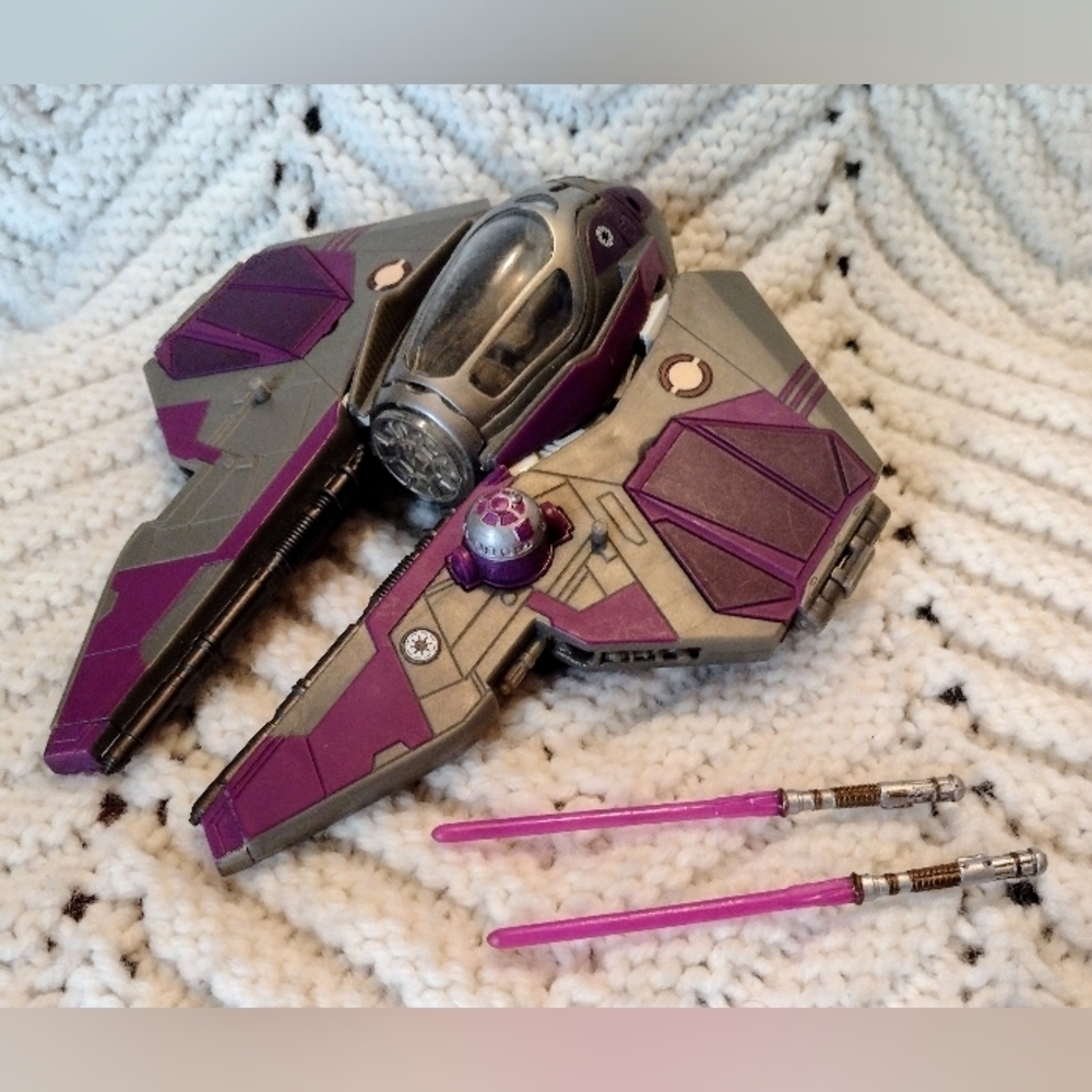 Star Wars  Transformers Crossover Mace Windu Jedi Starfighter 2007 99% Complete